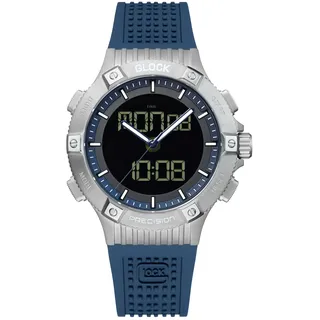 glock watches GW-24-2-24 Silbern/Blau Silikon 44 mm GW-24-2-24