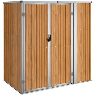 vidaXL Gerätehaus 0,89 x 1,61 m Braun