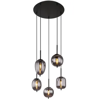 GLOBO BLACKY 1-flg. 57,5 cm rund schwarz matt