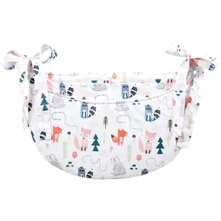 BABYLUX Babybetttasche Organizer BETTTASCHE Spielzeugtasche Tasche Babybett (118. Fuchs spuren)