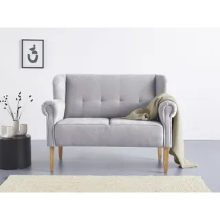 Home Affaire Couch Mikrofaser 2-Sitzer Grau
