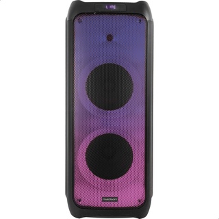 Madison - MAD-VEGAS120-2x10" 800W Lautsprecher mit Bluetooth, USB und MICRO-SD - Frontplatte beleuchtet mit 172LEDs - Schwarz