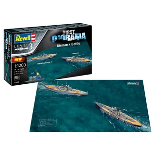 REVELL First Diorama Set Bismarck Battle 1:1200