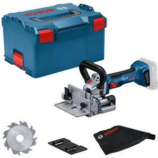 Bosch GFF 18V-22 inkl. Scheibenfräser Ø 105 mm, Staubbeutel, Anklippscheibe, Zweilochmutterndreher, Einlage, L-BOXX