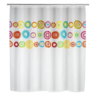 Wenko 22491100 Duschvorhang Colorful, wasserdicht, pflegeleicht, Kunststoff (PEVA), 180 x 200 cm, mehrfarbig