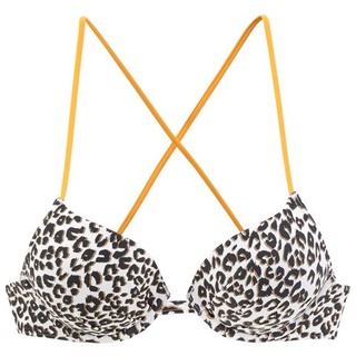 Buffalo Push-Up-Bikini-Top Damen braun-bedruckt Gr.38 Cup B