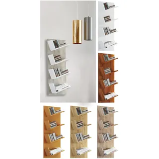 VCM Bücherregal Lansi 33 x 16 x 90 cm Weiß