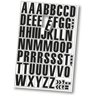 Eichner Magnetfolie schwarz auf weiß alphabetisch Eichner,