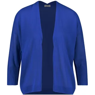 Gerry Weber Damen Jacke mit extrabreitem Ärmelbund Langarm, überschnittene Schultern Jacke Jacke Strick unifarben Ozean 42 - 42