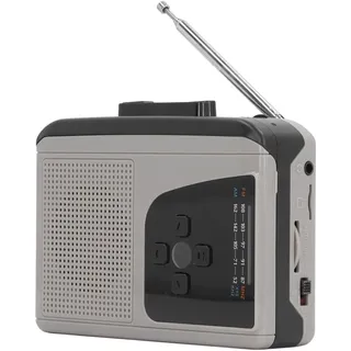Tragbarer Kassettenrekorder, UKW-AM-Radio, Kassette, Eingebauter Lautsprecher, Kompakter Kassettenspieler, 2AA-Batterie oder USB-Stromversorgung, für Reisen nach Hause