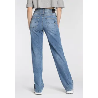 Straight-Jeans HERRLICHER "Gila Sailor Long Light Denim" Gr. 32, Länge 32, blau (blue) Damen Jeans Gerade