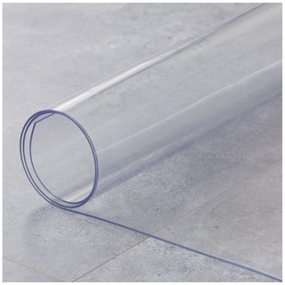 HOOZ Tischdecke transparent und abwischbar 1,5 mm dick schützende Tischfolie (Packung 1-tlg, 130 x 70 x 0,15 cm), rechteckig weiß Rechteckig - 70 cm x 130 cm x 1.5 mm
