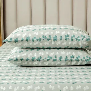 Elegant Comfort Ultraweiches 4-teiliges Flanell-Bettwäsche-Set aus 100% türkischer Baumwolle – Weihnachtsflanell-Bettlaken, warm und gemütlich, Anti-Pilling-Pilling-Qualität, Spannbettlaken mit