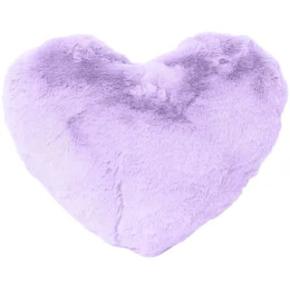 Uixxducc Süße Herzkissen Kuschelkissen Herz Kissen Kinderzimmer,Flauschige Herzkissen Zierkissen Sofakissen,Plüsch Herz Kissen Dekokissen für Schlafzimmer Deko (Hellviolett)