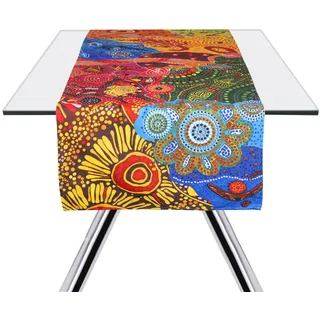 Excelsa Tischläufer, Aboriginal Baumwolle, 45X140 cm, Bunt