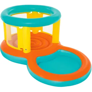 Bestway Spielpool, Gelb, Orange, Hellgrün, Kunststoff, Kreise, 142x102x239 cm, EN 71, Spielzeug, Kinderspielzeug, Spielzeug für Draußen