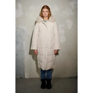 HaILY’S Steppmantel LS P JK Li44ly großer Fake-Fur Kragen beige S (36/38)