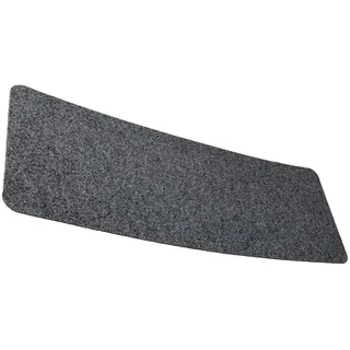 ANRO Fußmatte POET Schuhparkplatz schmal Schmutzfangmatte Unifarben, eckig, Höhe: 3 mm, Schuh-Abstellplatz rutschfest 35x75cm Kräusel Grau wasserdicht grau 35 cm x 75 cm x 3 mm