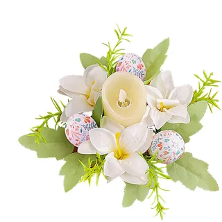 Kerzenring Ostern Künstliche Ostereier Kerzenkranz Osterdeko Kerzenringe Für Stabkerzen Frühling Ostern Tischdeko