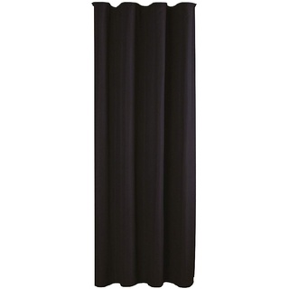 Bestlivings Blickdichte Schwarze Gardine mit Kräuselband in 140x175 cm (BxL), in vielen Größen und Farben