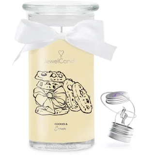 JewelCandle Cookies & Cream Duftkerze 400 g beige