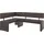 Eckbank Charissa 190 x 90 x 140 links Dunkelbraun Capulet 4007
