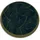 Vinyl Teppich Ø 130 Schwarz/Olivgrün