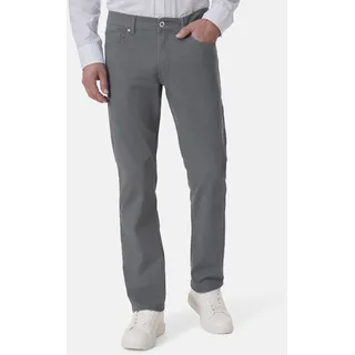 5-Pocket-Jeans STOOKER MEN "Frisco Print Straight Fit Jeans", Herren, Gr. 40, Länge 32, grau (grau structure aop), Twill, 99% Baumwolle, 1% Elasthan, straight fit lang, Jeans 5-Pocket-Jeans, Straight Fit Casual Clean Wash Twill Coloured Comfort Flex für Herren