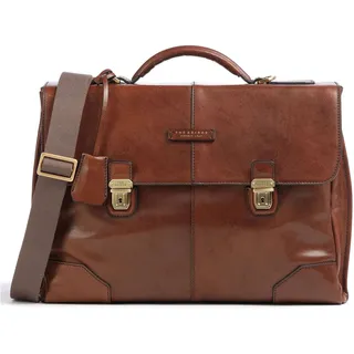 the Bridge Vespucci Aktentasche 3610 rostbraun mit Laptopfach
