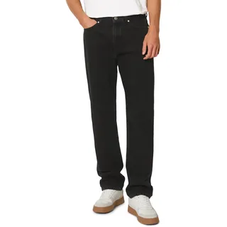 Straight-Jeans MARC O'POLO DENIM "aus reiner Bio-Baumwolle" Gr. 34 32, Länge 32, grau (anthrazit) Herren Jeans Straight Fit