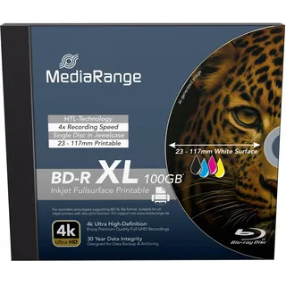 MediaRange MR520 Leere Blu-Ray Disc BD-R XL 100GB Blu-ray-Rohlinge