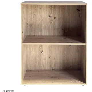 Hti-Living Standregal 2 Fächer 1-tlg. Artisaneiche 0 x 0 x 0 cm Blau