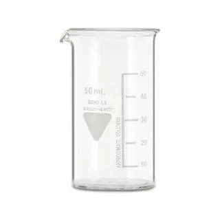 RS PRO, Laborbedarf, Borosilikatglas Messbecher mit Skala, Ø 38mm / 50ml