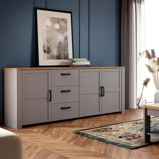 Forte Bohol 220 x 87 x 42 cm Grau / Weiß