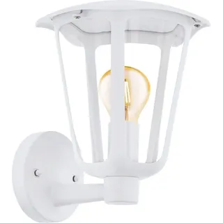 EGLO Außenleuchte Aluminium Kunststoff 27,5 cm E27 IP44 weiß
