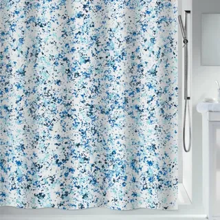 Spirella Duschvorhang 180 x 180 cm blau