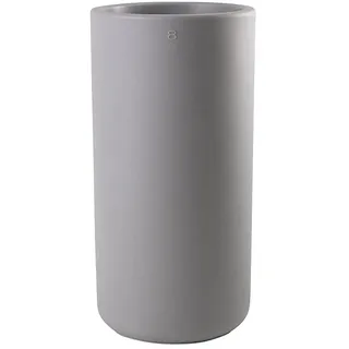 8 seasons Design Shining Elegant Pot XL, LED Pflanzkübel 39 x 78 cm (grau), E27 Fassung inkl. Leuchtmittel in warmweiß, großer beleuchteter Pflanzkübel für innen + außen, Blumenkübel