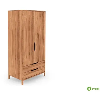byoak Kleiderschrank TWIG aus Massivholz Wildeiche Naturgeölt