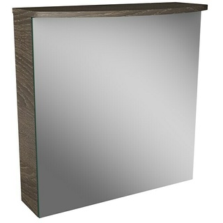 Camargue Swing LED-Spiegelschrank  (B x H: 60 x 70,5 cm, Anschlag: Links, Mit Beleuchtung, Holz, Eiche Maron)