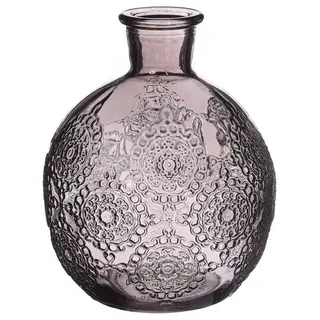 NaDeco Dekovase Kugelvase Bologna Größe h.12 Ø9.5 cm, in Grau Kugelflasche grau
