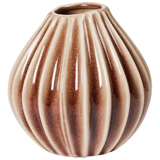 Broste Copenhagen Wide Vase 15 cm Braun