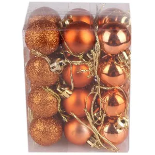 Black Friday Mini Weihnachtskugeln Plastik 24-teiliges Set,Christbaumkugeln Bunt, Christbaumschmuck Wandbehang Ornamente Weihnachtsbaum Kugeln Flitter Tür Dekorationen Festival Dekore