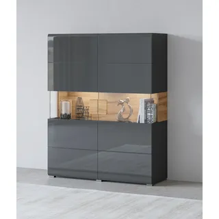 OTTO home Toledo 121,5 x 152,5 x 37 cm Schwarz