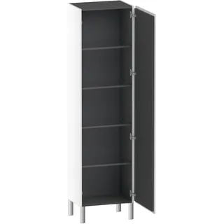 Duravit L-Cube Hochschrank 50 x 36,3 x 176 cm Weiß Matt Glas/Spanplatte