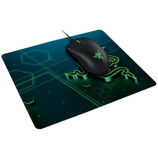 Razer Goliathkäfer – Tragbar Tuch Gaming Mauspad Spiel auf der Go, Stoff, blau / grün, Mobile