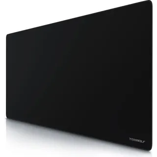 Titanwolf Gaming Mauspad, XXXL Speed Mousepad 1200 x 600 mm, Geschwindigkeit & Präzision, Schriftzug Alpha - Schwarz