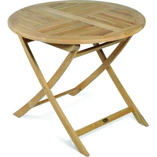 Tisch SOLO, klappbar, rund Ø 90, Teak