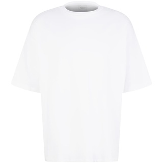 TOM TAILOR DENIM Herren Oversized T-Shirt, weiß, Uni, Gr. XL