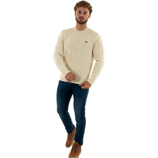 Lacoste Pullover Strickpullover R-Neck beige, XXL
