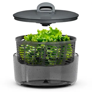 Zyliss Easy Spin Salatschleuder L 6 l Ø 27 cm grau schwarz